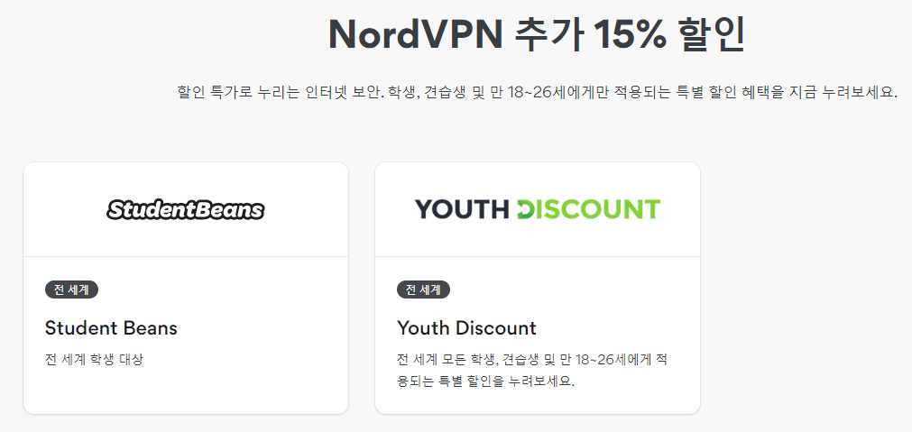 Nordvpn 제공